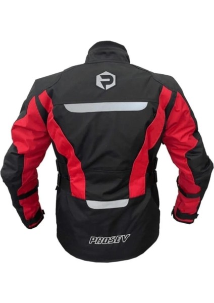 4 Mevsim Korumalı Mont Long Floresan Kırmızı modelleri