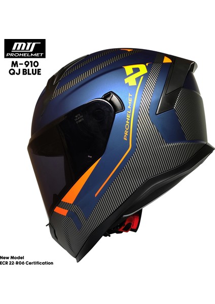 910 Blue Gri Mavi Motosiklet Kask modelleri