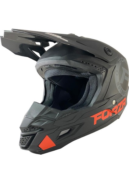 Motox Forza Matt Turuncu Cross Kask