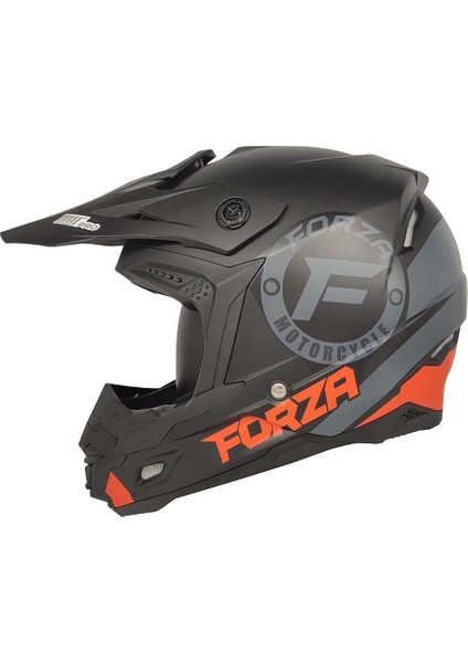 Motox Forza Matt Turuncu Cross Kask