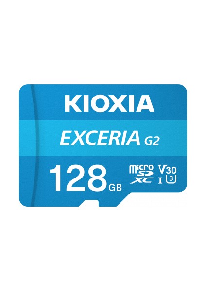 128GB Exceria G2 Micro SDXC A1 UHS1 V30 U3 4K Kayıt Hafıza Kartı (LMEX2L128GG2)-SD Adaptörlü