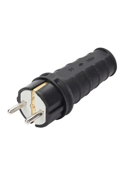 1X16A Kauçuk Düz Fiş