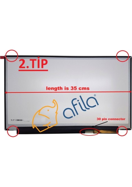 Hp 15-DW0015NT, 15-DW1000 2A9H8EA LCD Ekran, Panel 15.6 IPS