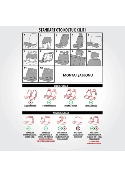 Carbon Lüks Deri Oto Koltuk Kılıfı