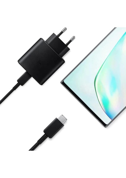 Şarj Aleti Type-C iPhone 15 Serisi Uyumlu Adroid Type-C Girişli Tüm Cihazlara Uyumludur Galaxy S23 Uyumlu Siyah Renk 25W Pd Adapter