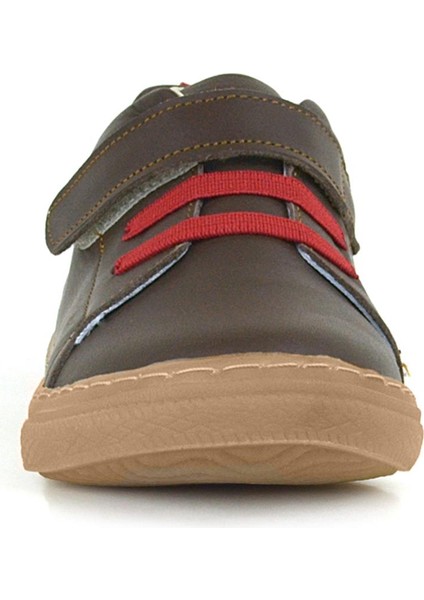 Anatomik Hakiki Deri Kahverengi Yumuşak Lastikli Cırtlı Çocuk Ayakkabı indirimleri