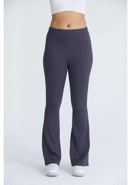 Kadın Likralı Ispanyol Paça Yüksek Belli Fitilli Tayt fırsatları