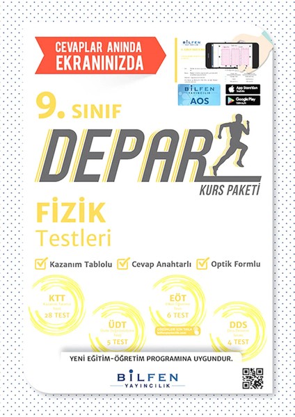 Bilfen Yayınları 9. Sınıf Fizik Depar Kurs Paketi Testleri