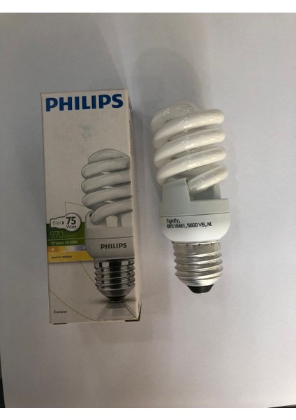 5 Adet Philips 15W=75W 970 Lümen 2700 Kelvin Sarı E 27  Tasarruflu Lamba