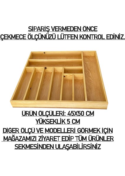Kaşık, Çatal, Bıçak, Kepçe Organizer 45X50 cm Çekmece Düzenleyici Mutfak Gereçleri Düzenleyici modelleri