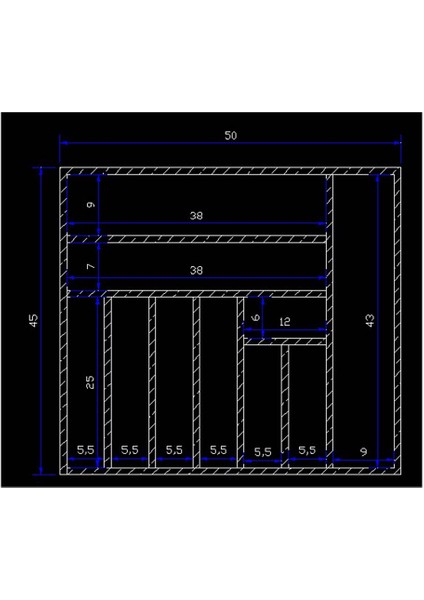 Kaşık, Çatal, Bıçak, Kepçe Organizer 45X50 cm Çekmece Düzenleyici Mutfak Gereçleri Düzenleyici fırsatları