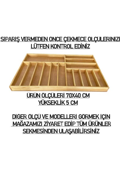 Kaşık, Çatal, Bıçak, Kepçe Organizer 40X70CM Çekmece Düzenleyici Mutfak Gereçleri Düzenleyici modelleri