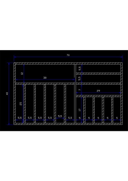Kaşık, Çatal, Bıçak, Kepçe Organizer 40X70CM Çekmece Düzenleyici Mutfak Gereçleri Düzenleyici fırsatları