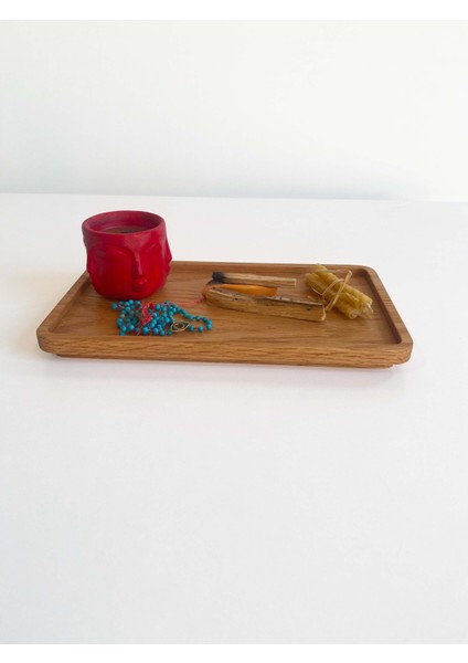 Luna Küçük Boy Dikdörtgen 15X26CM Ahşap Tepsi, Sunum Tepsisi, Çay-Kahve Tepsisi, Dikdörtgen Sunumluk fırsatları