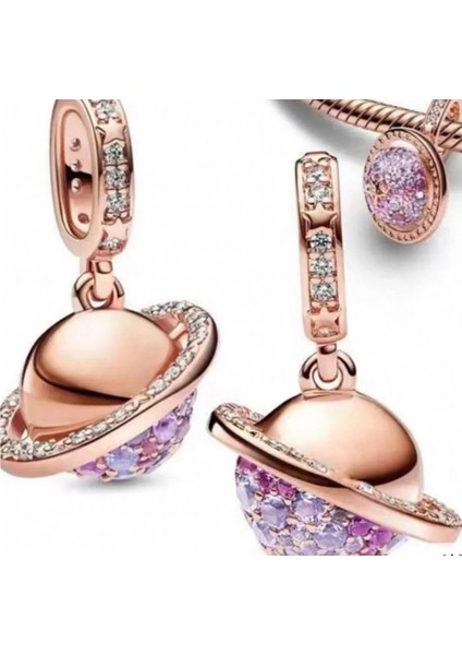 Gezegen Satürn Köpüklü Sallantılı Charm fırsatları