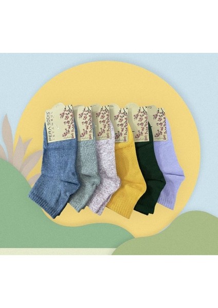 Kadın Kısa Konç Çorap 6 Çift