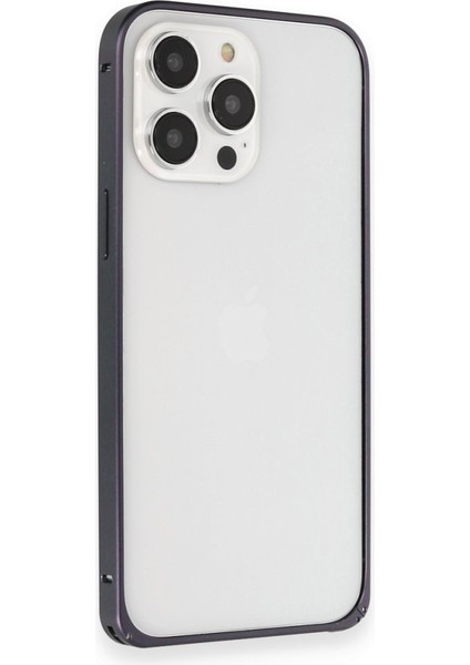 Apple iPhone 15 Pro Kılıf Kamera Lensli Metal Çerçeve Bumper Kilitli Kapak modelleri