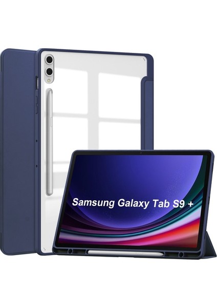 Samsung Galaxy Tab S9 Plus Için Darbeye Dayanıklı Şeffaf Tablet Kılıfı (Yurt Dışından)