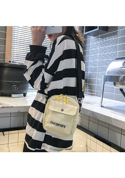 Yeni Moda Öğrenci Minimalist Sanat Tek Omuzlu Cep Telefonu Çantası (Yurt Dışından)