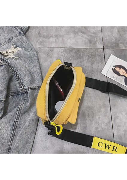 Yeni Moda Öğrenci Minimalist Sanat Tek Omuzlu Cep Telefonu Çantası (Yurt Dışından)