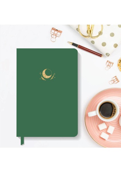 Akıllı Adam Yayınları Notebook Sert Kapak Noktalı Defter 13,5 x 20 cm Hardcover Notebook Dark Green