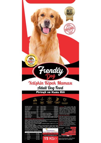 Kuzu Etli Yetişkin Köpek Maması