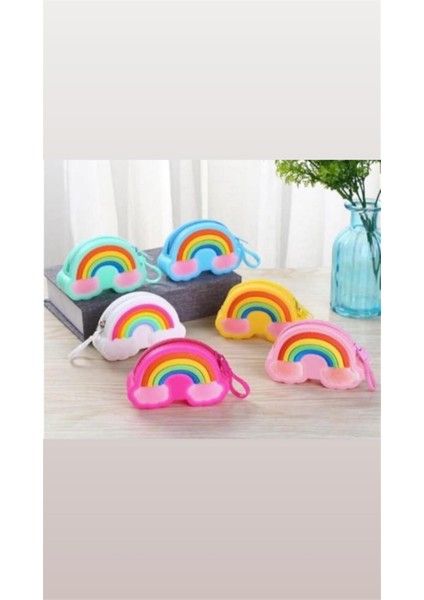 Silikon Gökkuşağı Anahtarlık Cüzdan