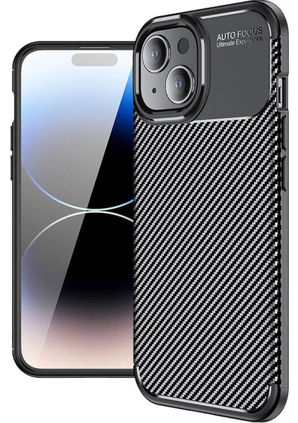 Apple iPhone 15 Kılıf Kamera Çıkıntılı Karbon Fiber Dokulu Renk Atmaz Koruyucu Kapak (Negro) fiyatları