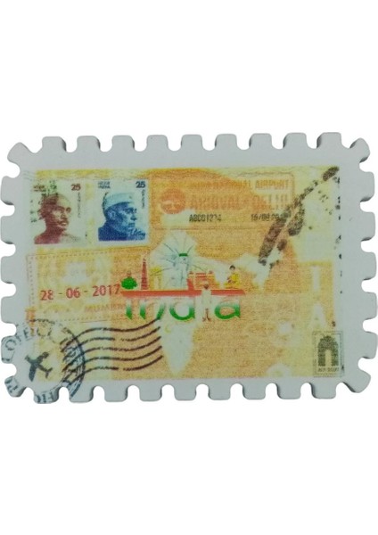 Hindistan Temalı Pul Magnet