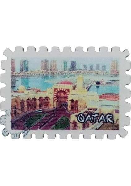 Katar Temalı Pul Magnet