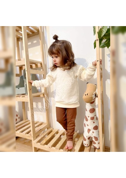 Bebeğime Kaşkorse Fitilli Tayt Kız Çocuklar İçin Esnek ve Rahat Tasarım Kahverengi fiyatları