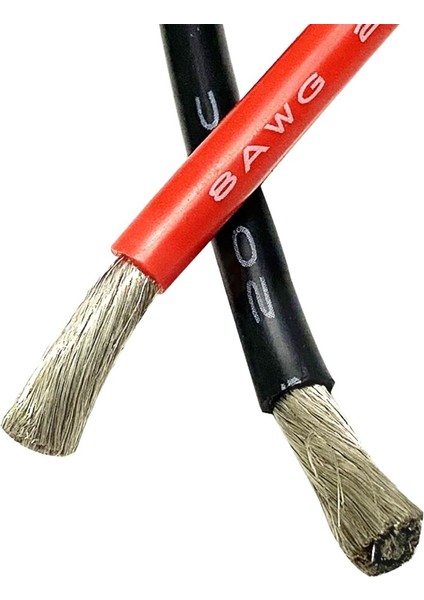 8 Awg Kırmızı Silikon Kaplı Kablo – 5 Metre
