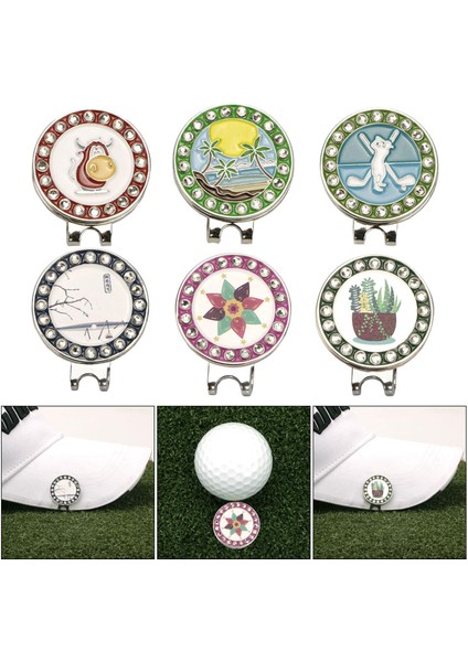 Golf Işaretleyiciler Kadın Putt Ş Anti-Pas Koyarak A (Yurt Dışından)