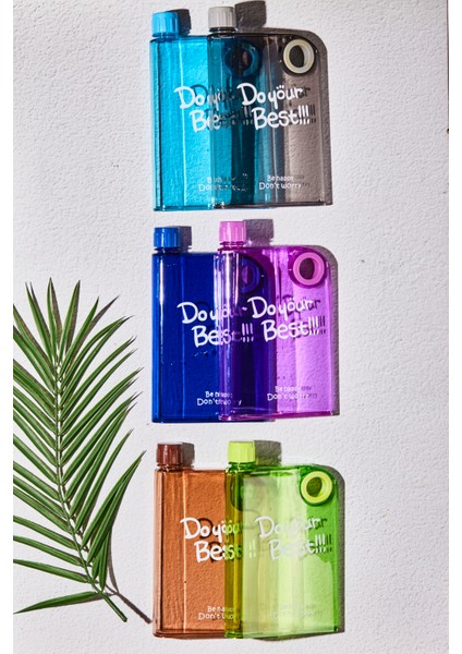 By Perotti Mona Shinny A5 380ML Bottle Motivasyonel Su Matara Notebook Sporcu Suluk Su Şişesi Halka fiyatları