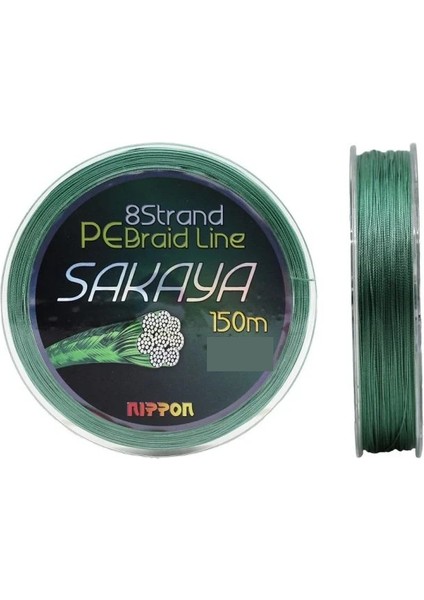 Sakaya 150 mt Ip Misina 8x D.green Yeşil 0,16 mm