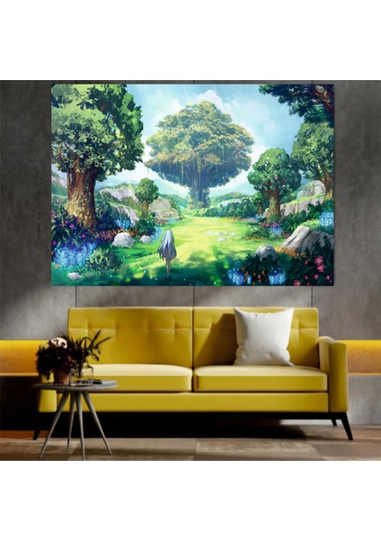 Homearths Doğa ve Ağaçlar Sanatsal Dekoratif Duvar Tablosu