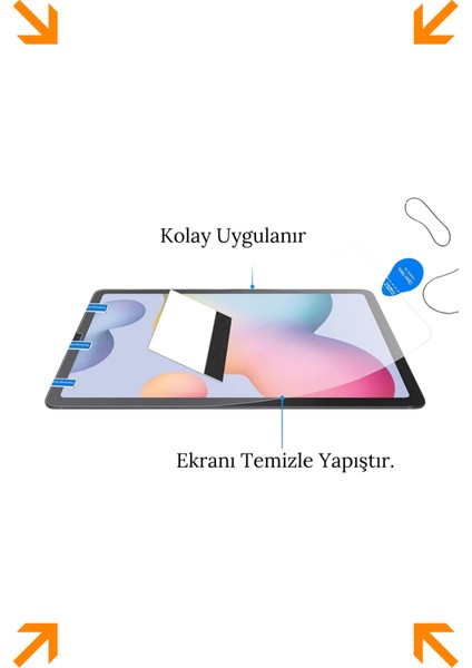 Galaxy Tab S9 Fe Plus SM-X610 Uyumlu Gerçek Kağıt Hissi Parlama Önleyici Paper Like Ekran Koruyucu