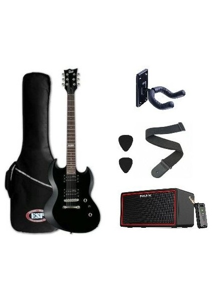 Ltd Viper 10 Kit Siyah Elektro Gitar Set