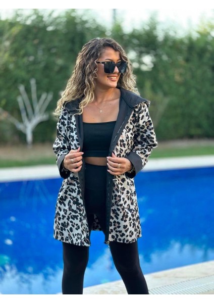 Kapüşonlu Bel Lastikli Yağmurluk modelleri