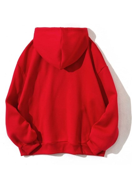 Unisex Kırmızı Atlanta Ga Baskılı Sweatshirt fiyatları