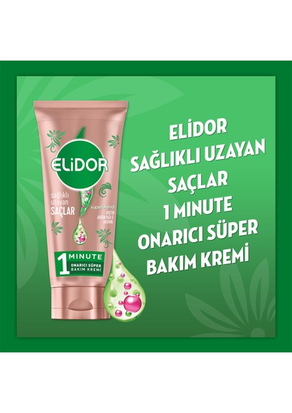 1 Minute Onarıcı Süper Saç Bakım Kremi Sağlıklı Uzayan Saçlar 170 ml