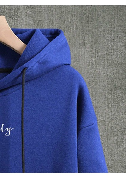 Sax Mavi Actually Baskılı Oversize Erkek Sweatshirt fiyatları