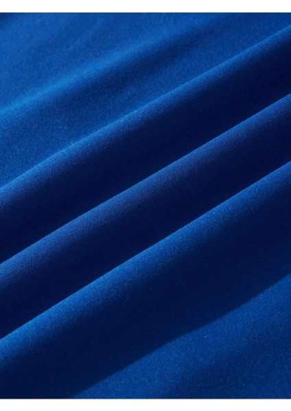 Sax Mavi Tavşan Baskılı Oversize Erkek Sweatshirt indirimleri