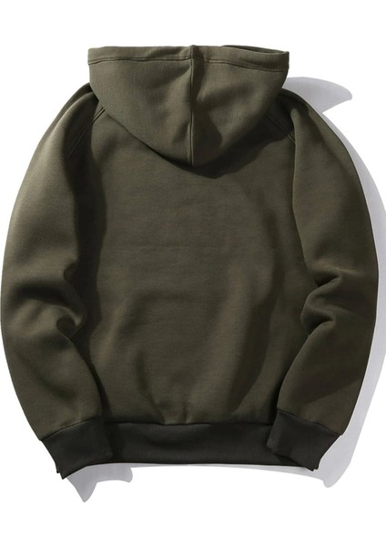 Yeşil Imzalı Brooklyn Baskılı Oversize Kapüşonlu Erkek Sweatshirt fiyatları