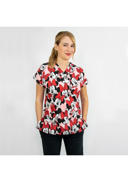 Mickey Mouse Likralı Üst Forma