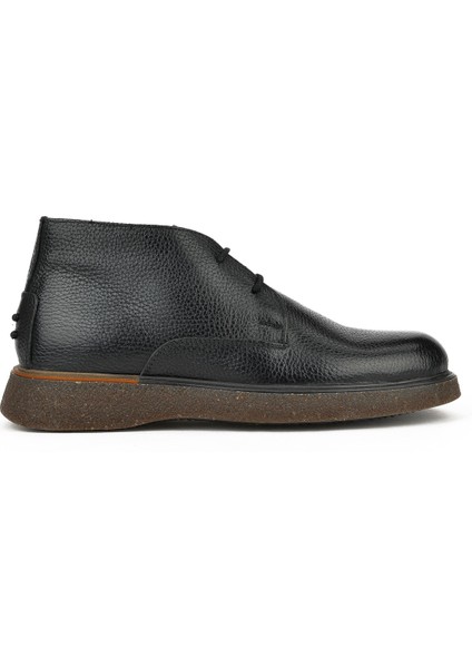 Ziya, Erkek Deri Bot 1331007Z3048 Siyah