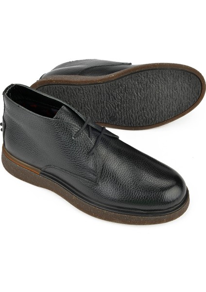 Ziya, Erkek Deri Bot 1331007Z3048 Siyah fırsatları