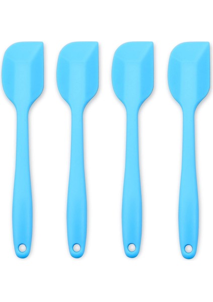 Silikon Spatula 4 Parçalı Set, Paslanmaz Çelik Çekirdekli Isıya Dayanıklı Yapışmaz Kauçuk Spatula, Mavi (Yurt Dışından) fiyatları