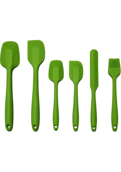 Silikon Spatula Yapışmaz Tencere Için 6'lı Isıya Dayanıklı Set-Kauçuk Spatula Pişirme Için Silikon Kurabiye Dekorasyon Malzemeleri Kek Döner Tabla Veya Kazıyıcı-Mutfak Aletleri Bal (Yurt Dışından)