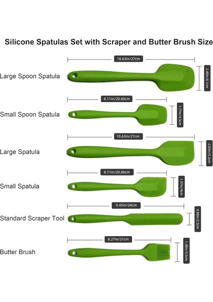 Silikon Spatula Yapışmaz Tencere Için 6'lı Isıya Dayanıklı Set-Kauçuk Spatula Pişirme Için Silikon Kurabiye Dekorasyon Malzemeleri Kek Döner Tabla Veya Kazıyıcı-Mutfak Aletleri Bal (Yurt Dışından) fırsatları